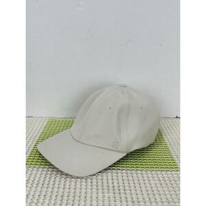 Lululemon Fast and Free Pony Base Runner Hat Cream Beige OS Adjustable light stn